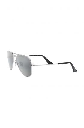 Ray-Ban ochelari de soare copii Junior Aviator culoarea gri, 0RJ9506S-Lustrzane