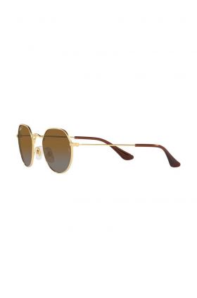 Ray-Ban ochelari de soare copii Junior Jack culoarea maro, 0RJ9565S-Polarized