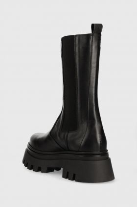 Alohas ghete chelsea de piele All Rounder femei, culoarea negru, cu platforma, S00177.253