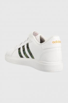 adidas sneakers pentru copii GRAND COURT 2.0 EL culoarea alb