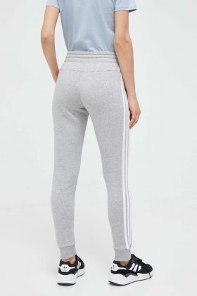 adidas pantaloni de trening culoarea gri, melanj IL3282