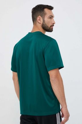 adidas tricou din bumbac culoarea verde, cu imprimeu