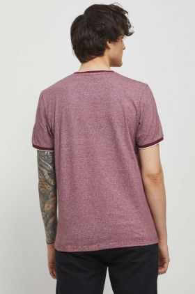 Medicine tricou barbati, culoarea bordo, melanj