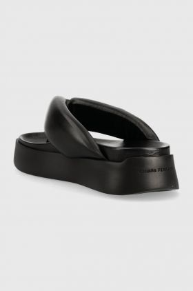 Chiara Ferragni slapi CF3149 femei, culoarea negru, cu platforma, CF PLATFORM FLIP FLOP