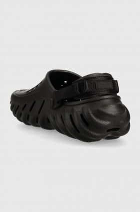 Crocs papuci Echo Clog culoarea negru 207937