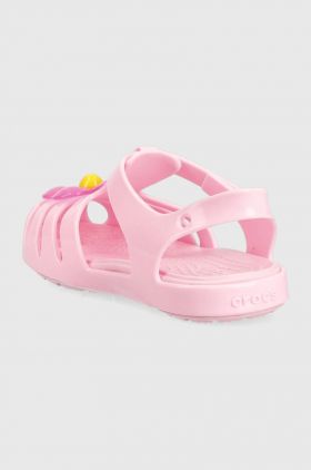 Crocs sandale copii ISABELLA CHARM SANDAL culoarea roz