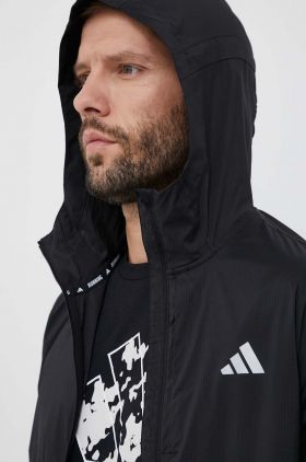 adidas Performance windbreaker Ultimate culoarea negru, de tranzitie