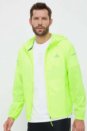 adidas Performance windbreaker Ultimate culoarea verde, de tranzitie