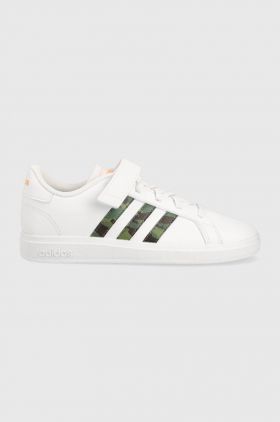 adidas sneakers pentru copii GRAND COURT 2.0 EL culoarea alb