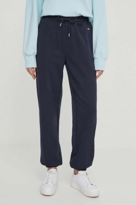 Gant pantaloni de trening culoarea albastru marin, melanj