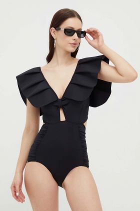 MAIO Paris costum de baie dintr-o bucată culoarea negru, cupa moale