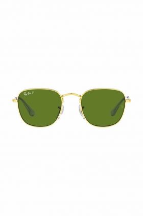 Ray-Ban ochelari de soare copii Frank Kids culoarea verde, 0RJ9557S-Polarized