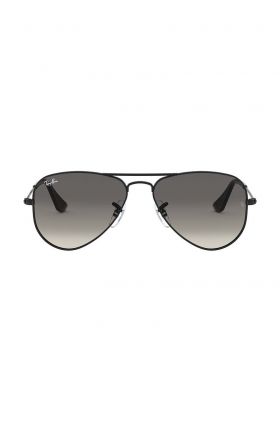 Ray-Ban ochelari de soare copii Junior Aviator culoarea negru, 0RJ9506S