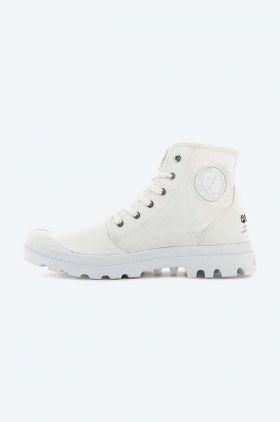 Palladium tenisi Pampa Hi Organic II Vegan femei, culoarea alb