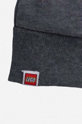 Lego pantaloni de trening din bumbac pentru copii culoarea gri