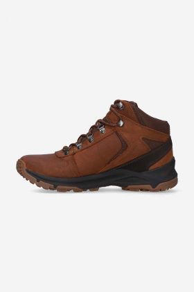 Merrell pantofi ERIE MID LTR WP barbati, culoarea maro