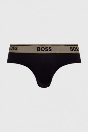 BOSS slip 3-pack barbati, culoarea negru