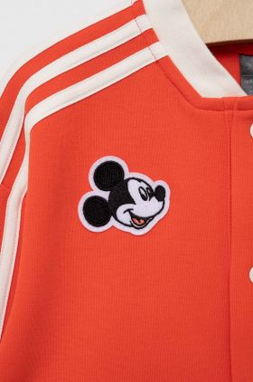 adidas bluza copii x Disney culoarea portocaliu, cu imprimeu