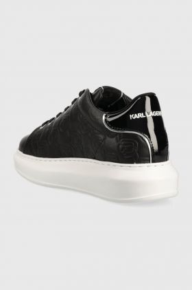 Karl Lagerfeld sneakers din piele KAPRI KC culoarea negru, KL62523F