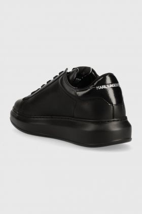 Karl Lagerfeld sneakers din piele KAPRI MENS culoarea negru, KL52515A