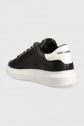 Karl Lagerfeld sneakers din piele KAPRI MENS culoarea negru, KL52515A