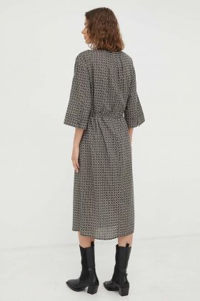 Marc O'Polo rochie din bumbac midi, drept