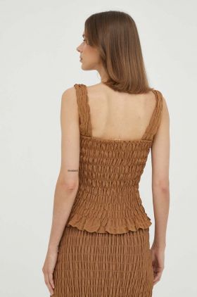 By Malene Birger top femei, culoarea maro