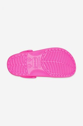 Crocs slapi copii Classic Kids Clog culoarea roz