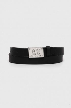 Armani Exchange curea barbati, culoarea negru