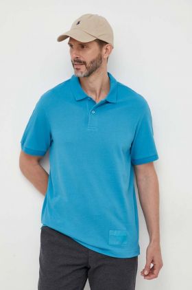 Armani Exchange polo de bumbac cu imprimeu