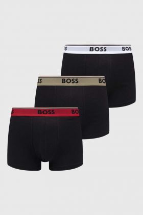 BOSS boxeri 3-pack barbati, culoarea negru