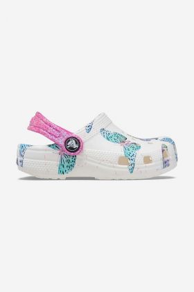 Crocs slapi copii culoarea alb