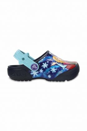 Crocs slapi copii x Frozen culoarea albastru marin