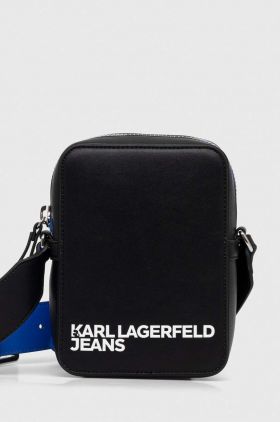 Karl Lagerfeld Jeans rucsac barbati, culoarea negru, mare, neted