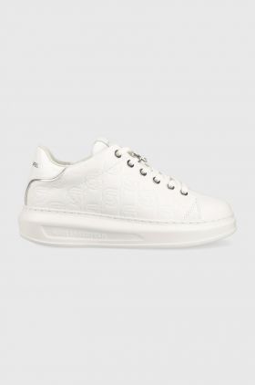 Karl Lagerfeld sneakers din piele KAPRI KC culoarea alb, KL62523F