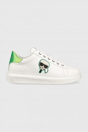 Karl Lagerfeld sneakers din piele KAPRI MENS culoarea alb, KL52530G