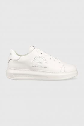 Karl Lagerfeld sneakers din piele KAPRI MENS culoarea alb, KL52539