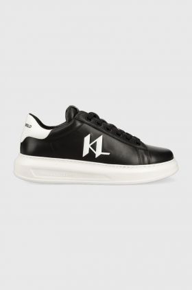 Karl Lagerfeld sneakers din piele KAPRI MENS culoarea negru, KL52515A