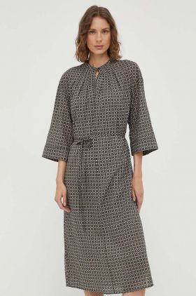 Marc O'Polo rochie din bumbac midi, drept