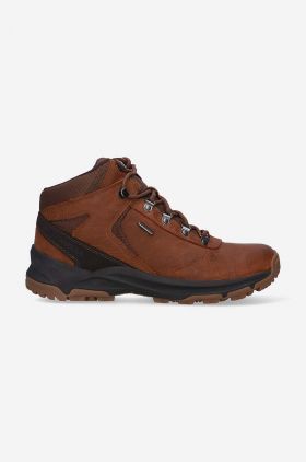 Merrell pantofi ERIE MID LTR WP barbati, culoarea maro