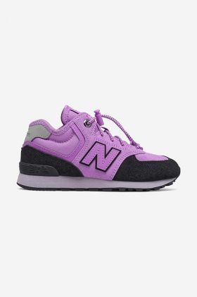 New Balance sneakers pentru copii PV574HXG culoarea violet