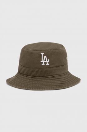 47brand pălărie din bumbac MLB Los Angeles Dodgers culoarea verde, bumbac