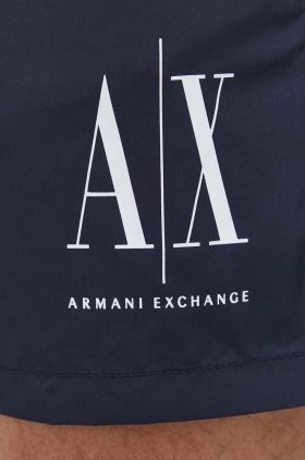 Armani Exchange pantaloni scurti de baie culoarea albastru marin