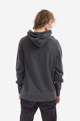 HUF bluza Monotone P/O Fleece barbati, culoarea gri, cu glugă, cu imprimeu