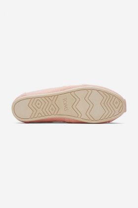 Toms espadrile Alpargata 10019634 PEACH BLUSH femei, culoarea portocaliu