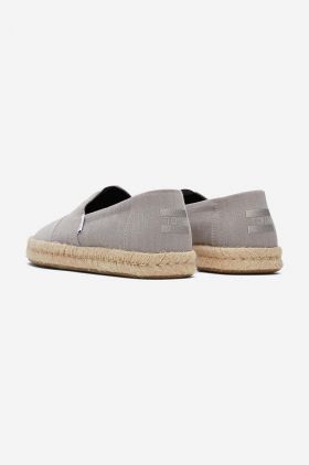 Toms espadrile Alpargata Rope culoarea gri