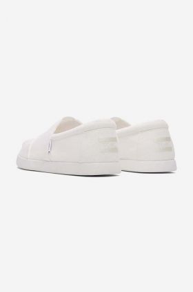 Toms espadrile Toms Alpargata Forward 10019876 WHITE barbati, culoarea alb