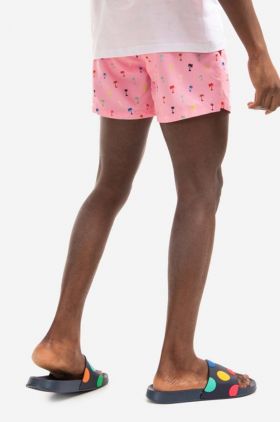 Happy Socks pantaloni scurti Palm barbati, culoarea roz, Szorty Happy Socks Palm PAL116-3300