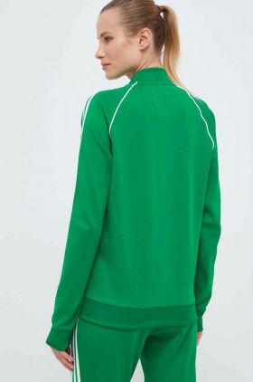 adidas Originals bluză femei, culoarea verde, cu imprimeu  IK4030