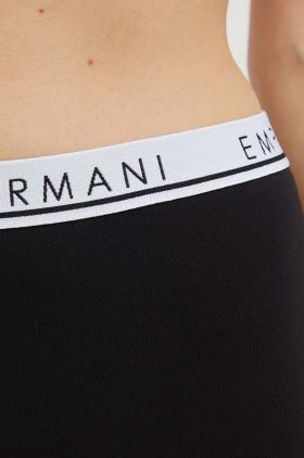 Emporio Armani Underwear jambiere de lounge culoarea negru, cu imprimeu